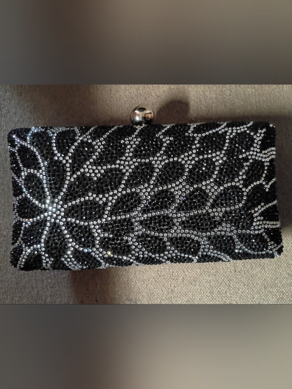 NEW!! Floral Rhinestone Box Clutch
